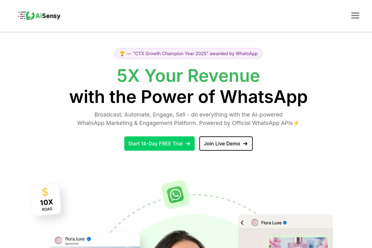 AiSensy screenshot