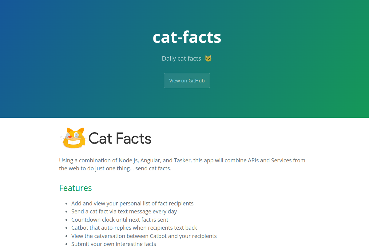 Cat Facts preview