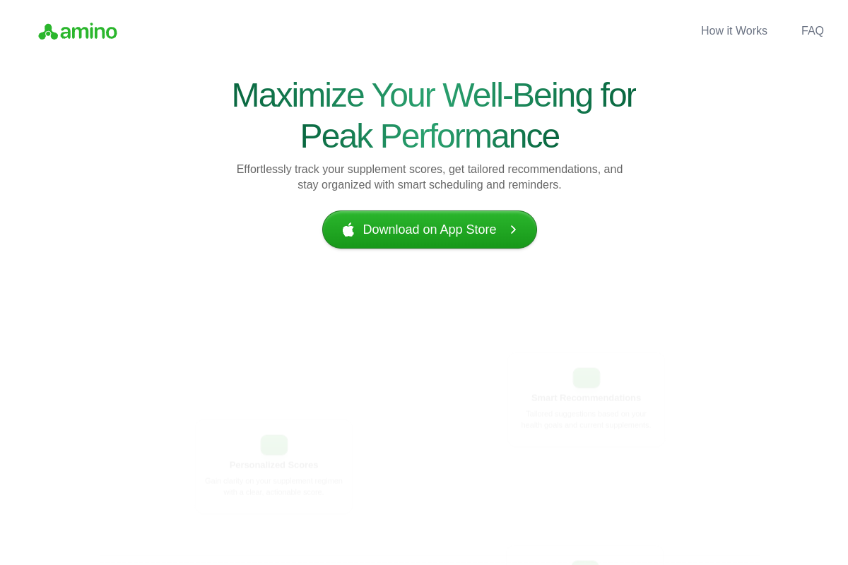 Amino: Supplement Scanner preview