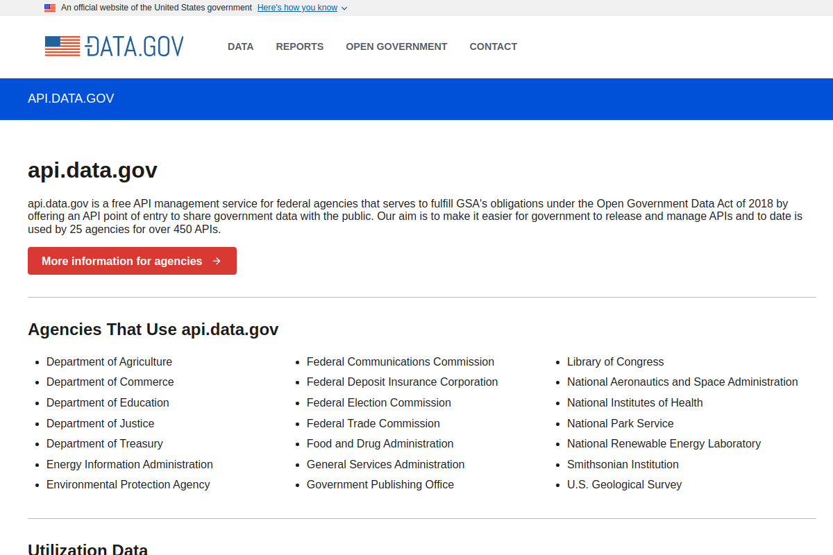 Data.gov preview