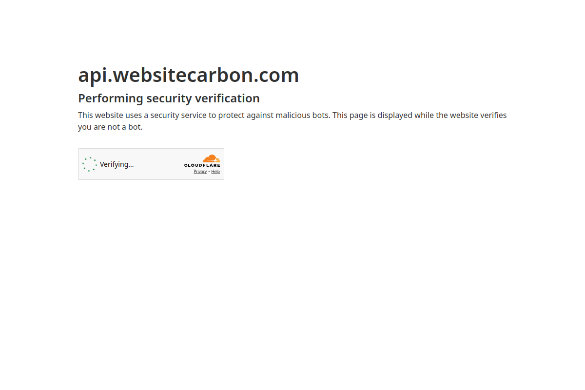 Website Carbon preview