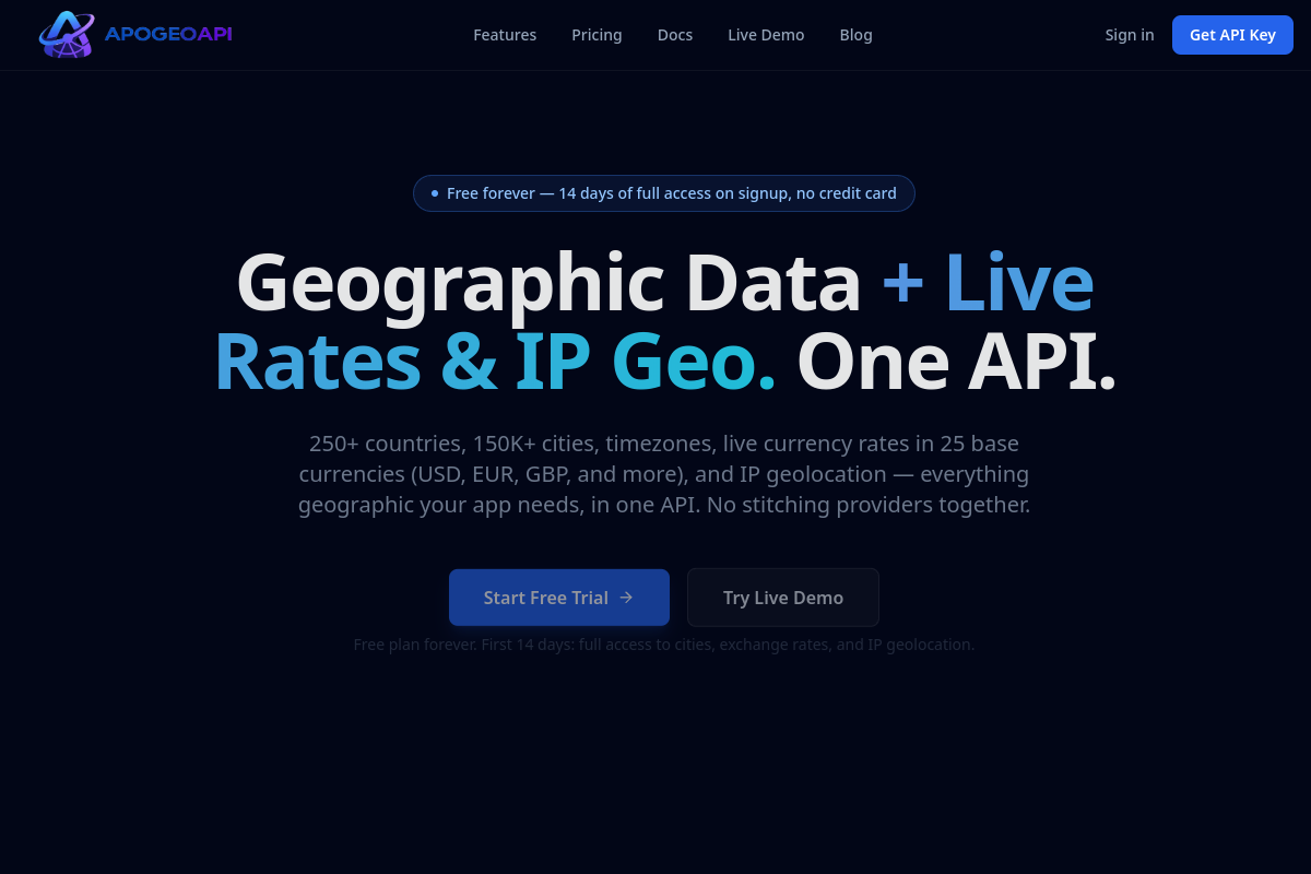 ApogeoAPI preview