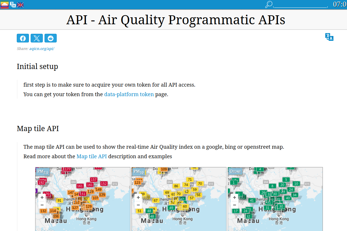 AQICN preview