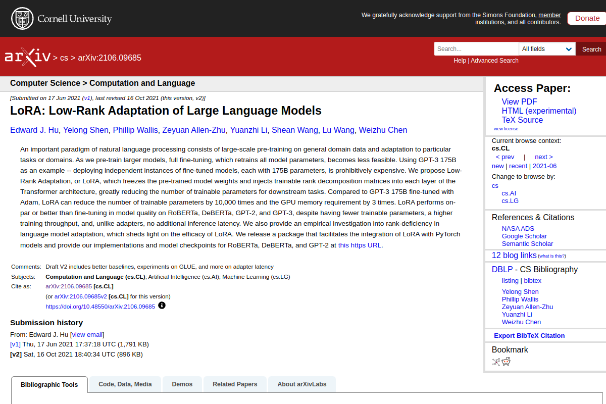 Fine-Tuning Workflow (LoRA) preview
