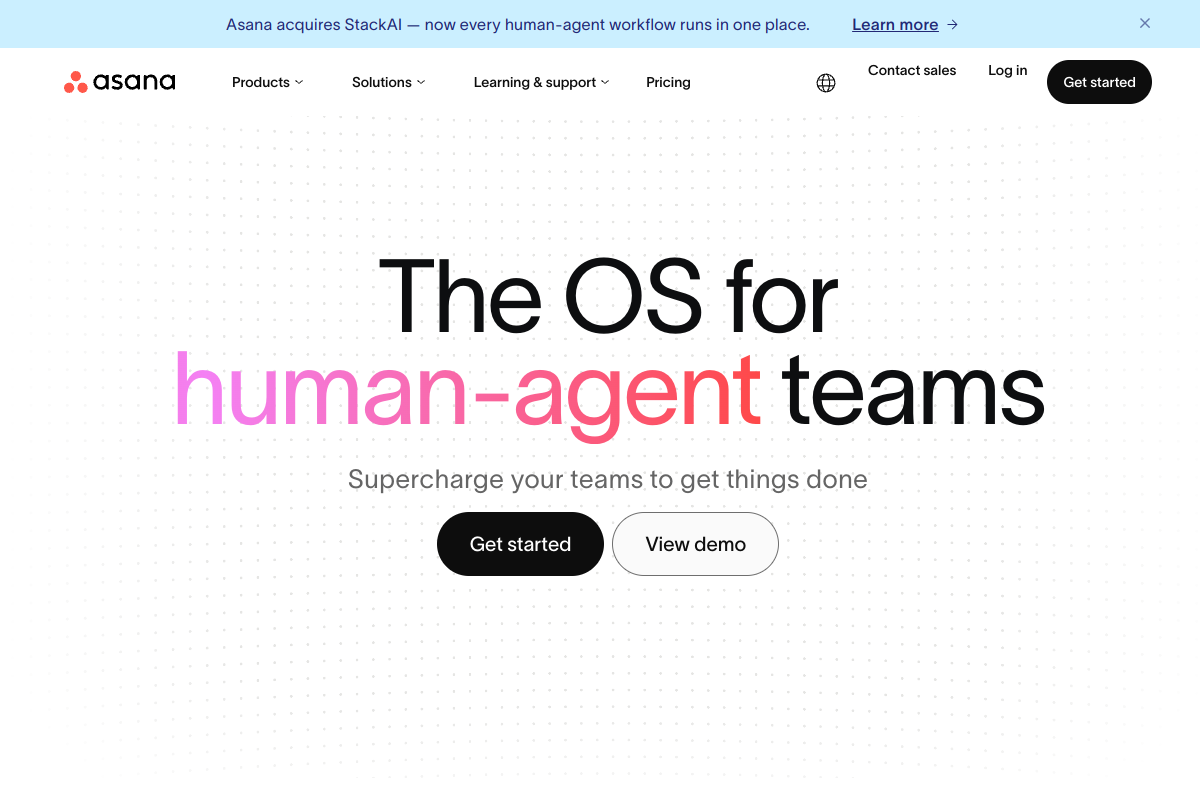 Asana screenshot