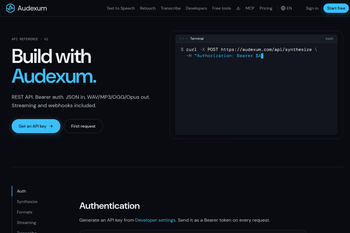 Audexum preview