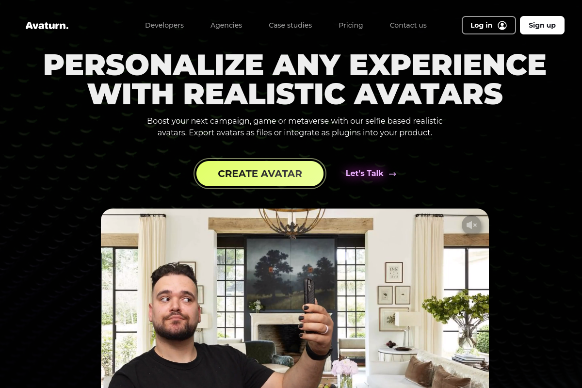 Avaturn website screenshot 1