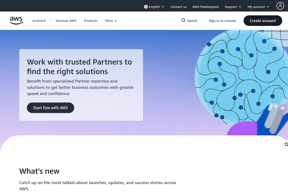 Amazon Web Services (AWS) screenshot