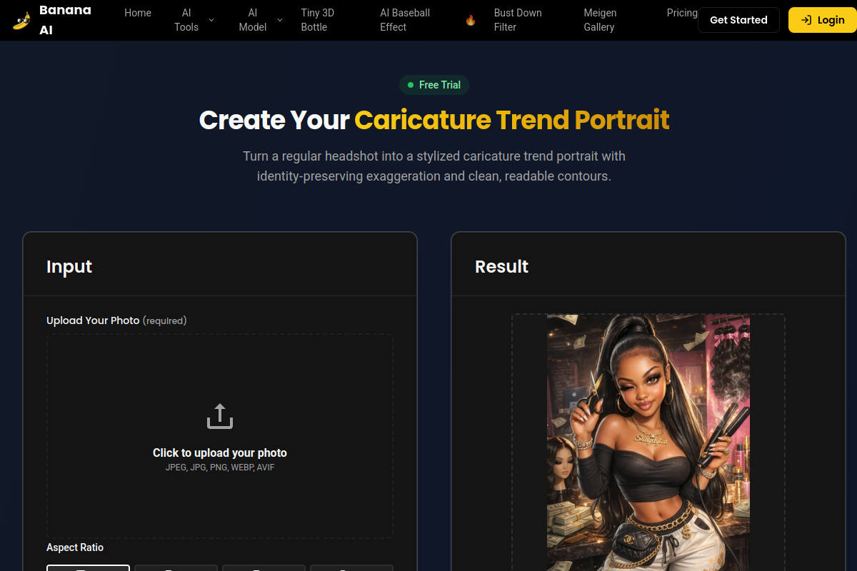 AI Caricature Generator preview