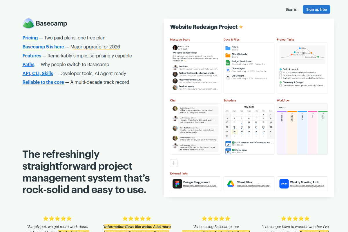 Basecamp screenshot