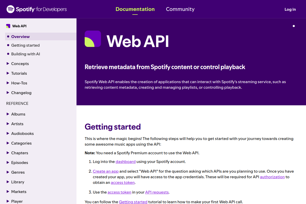 Spotify preview