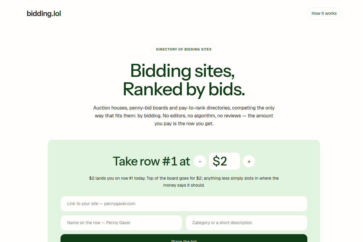 bidding.lol website screenshot 1