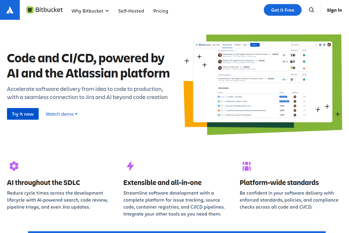 Bitbucket screenshot