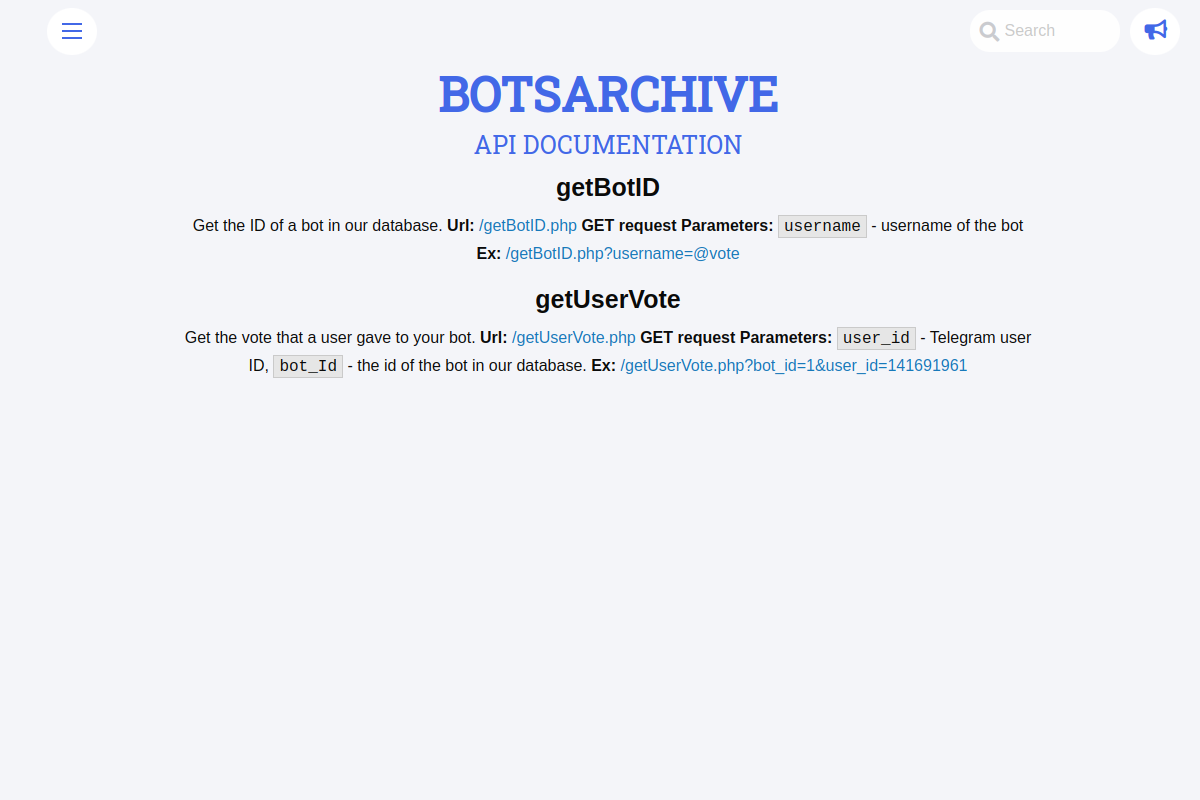 BotsArchive preview