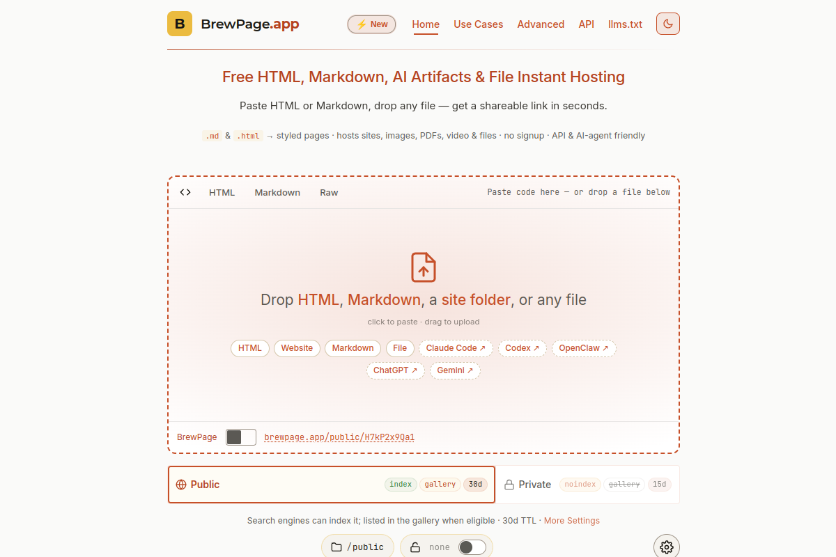 BrewPage preview