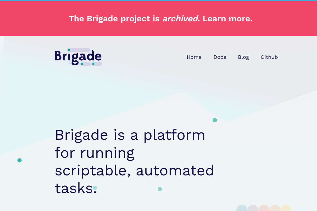 Screenshot of brigade.sh