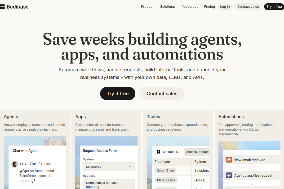 Budibase screenshot