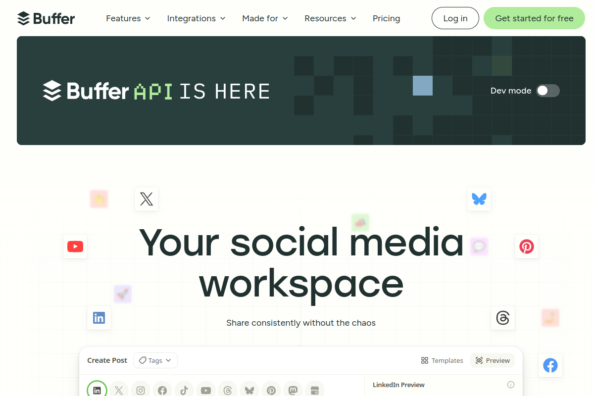 Buffer screenshot