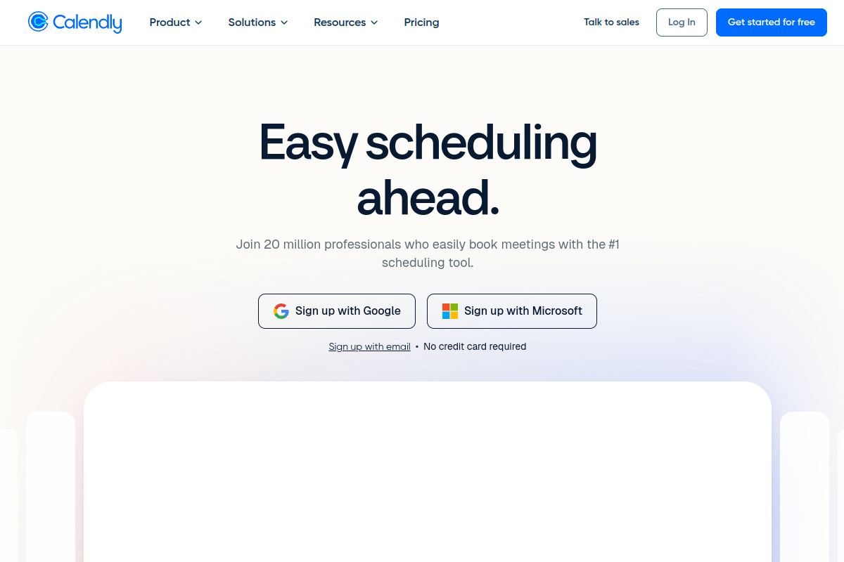 Calendly screenshot