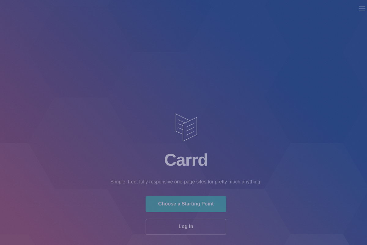 Carrd screenshot