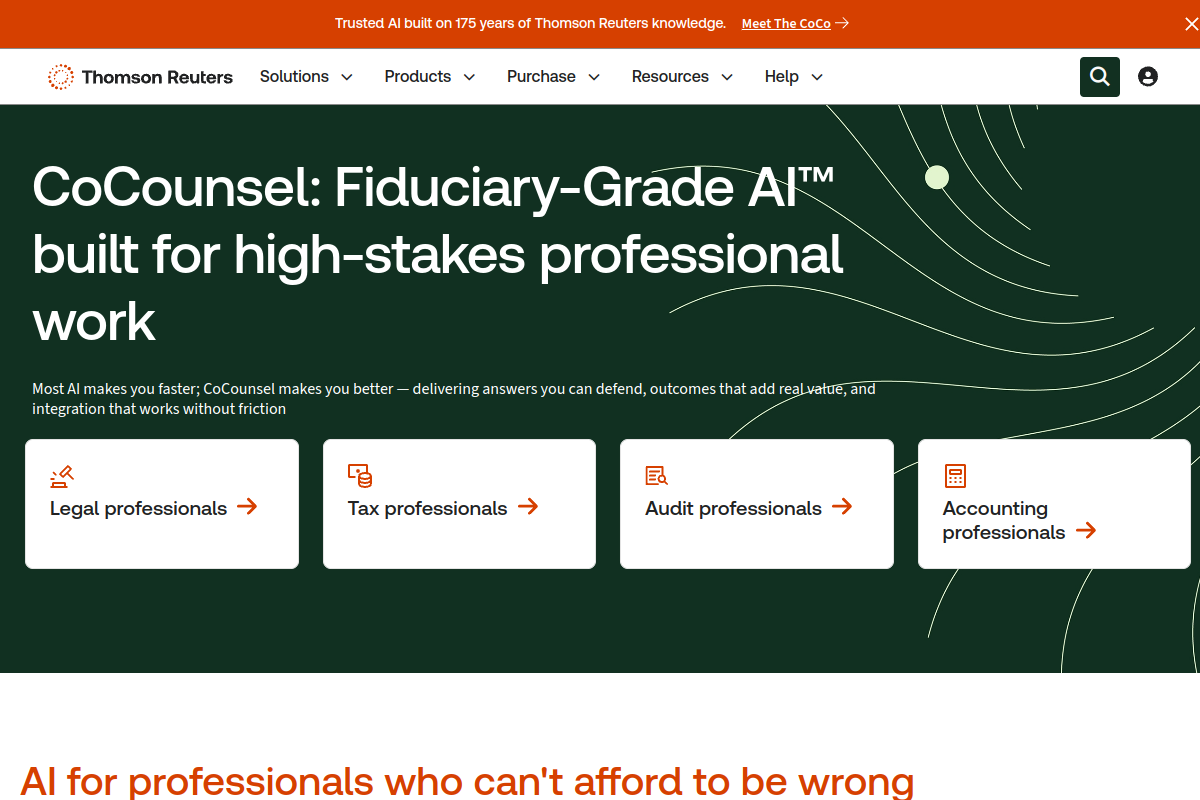 Casetext website screenshot 1