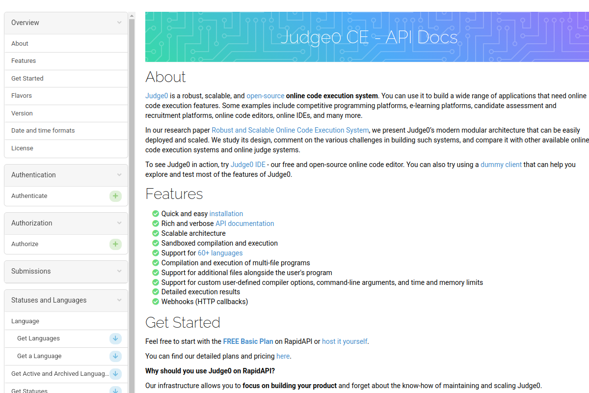 Judge0 CE preview