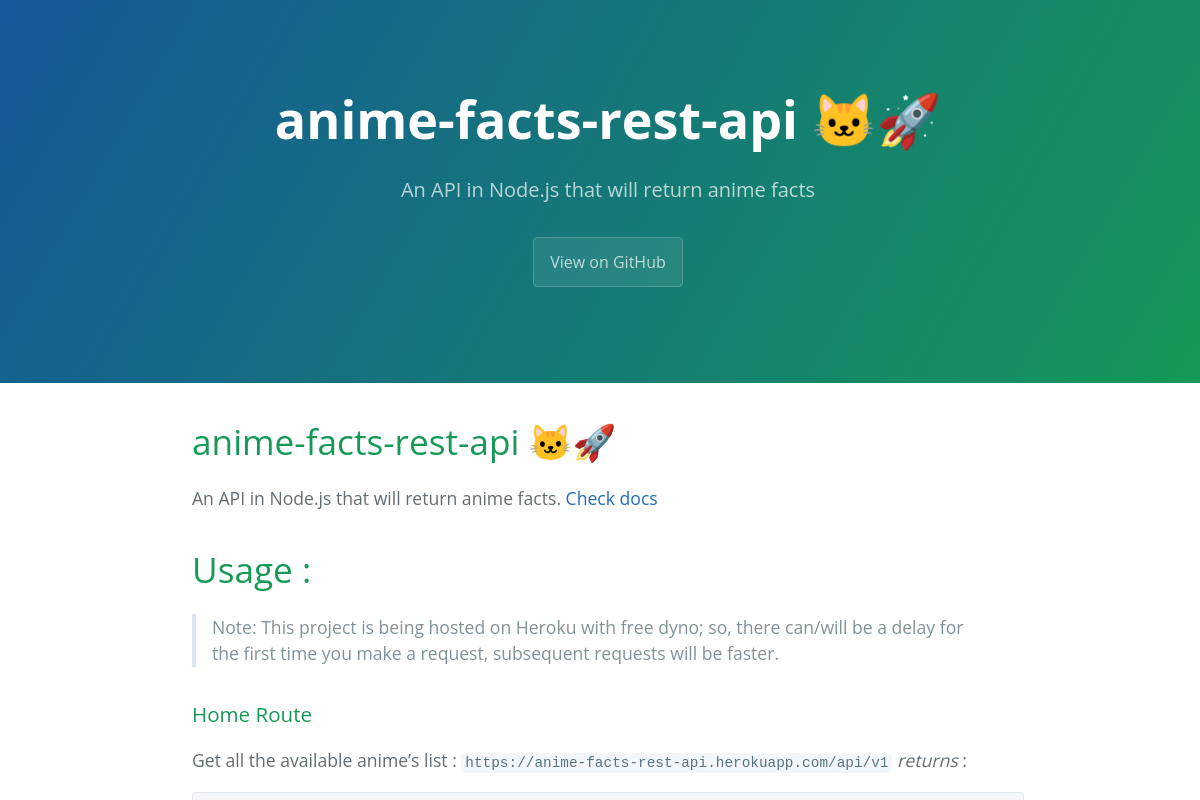 AnimeFacts preview