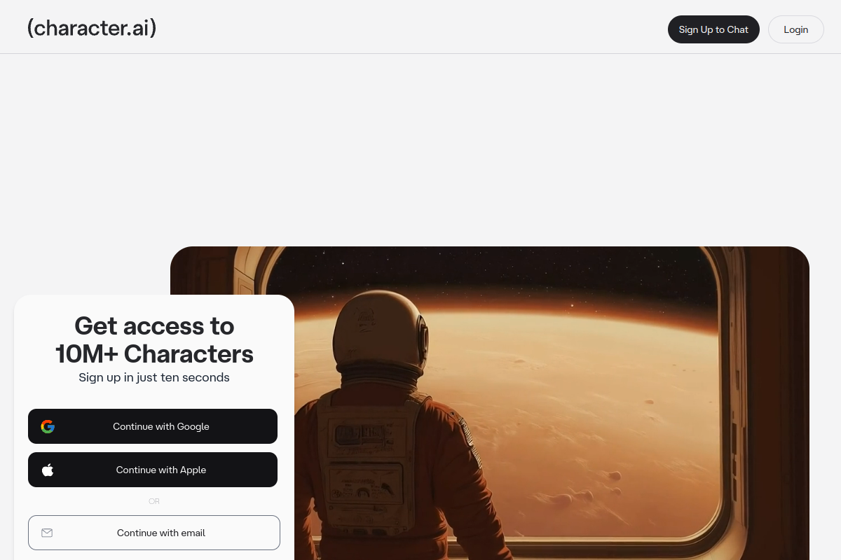 Character.AI screenshot