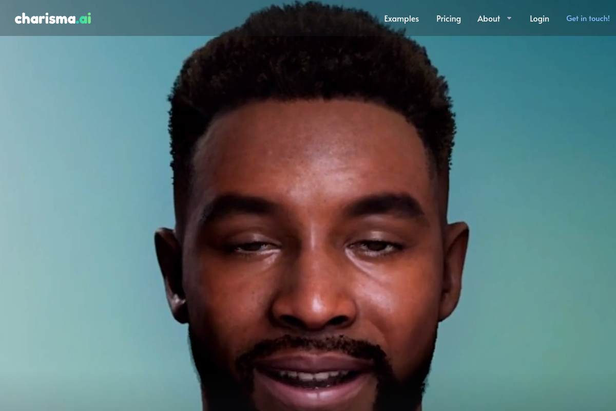 Charisma.ai website screenshot 1