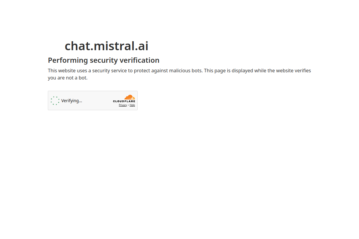 Le Chat (Mistral) screenshot
