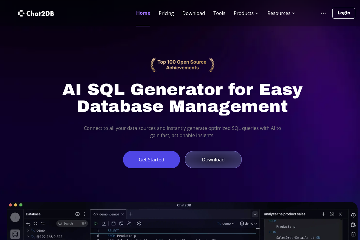 Chat2DB preview