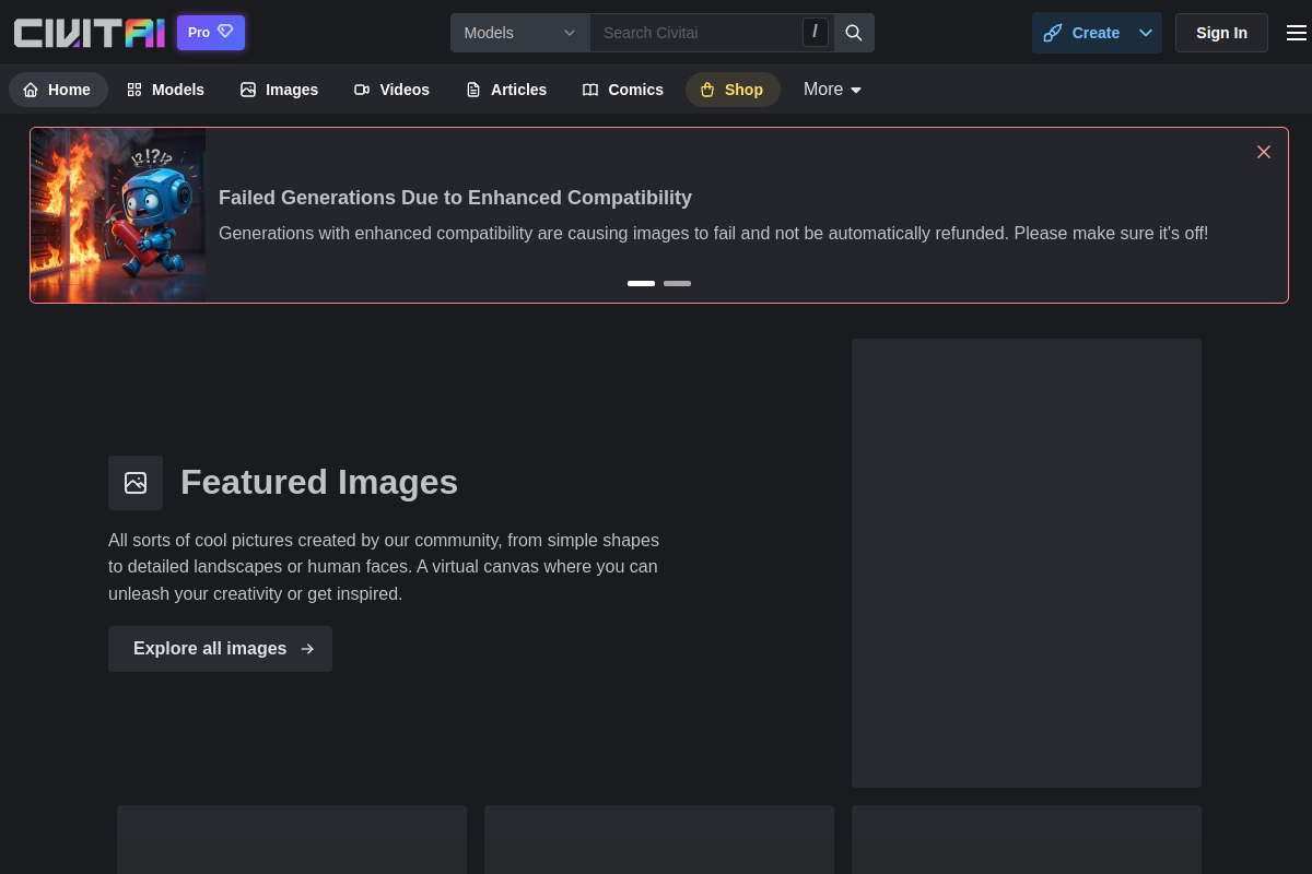 Civitai screenshot