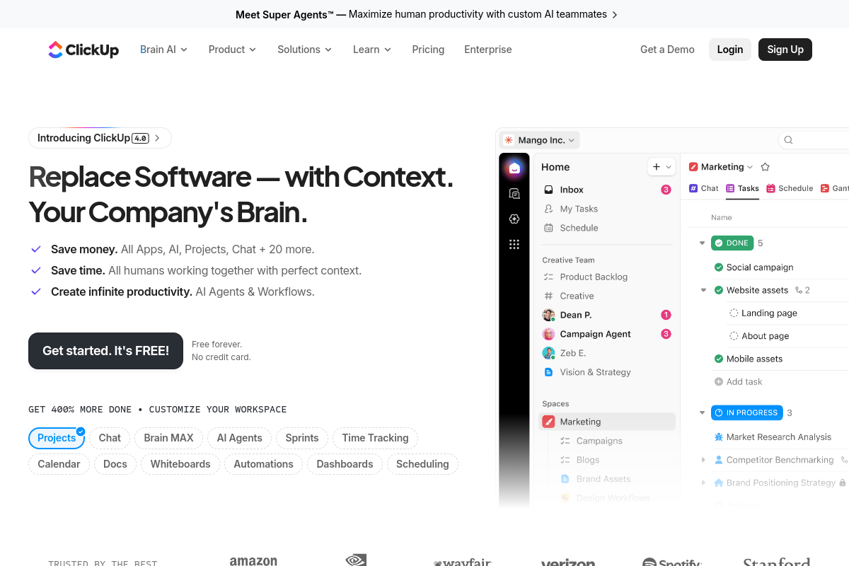 ClickUp screenshot