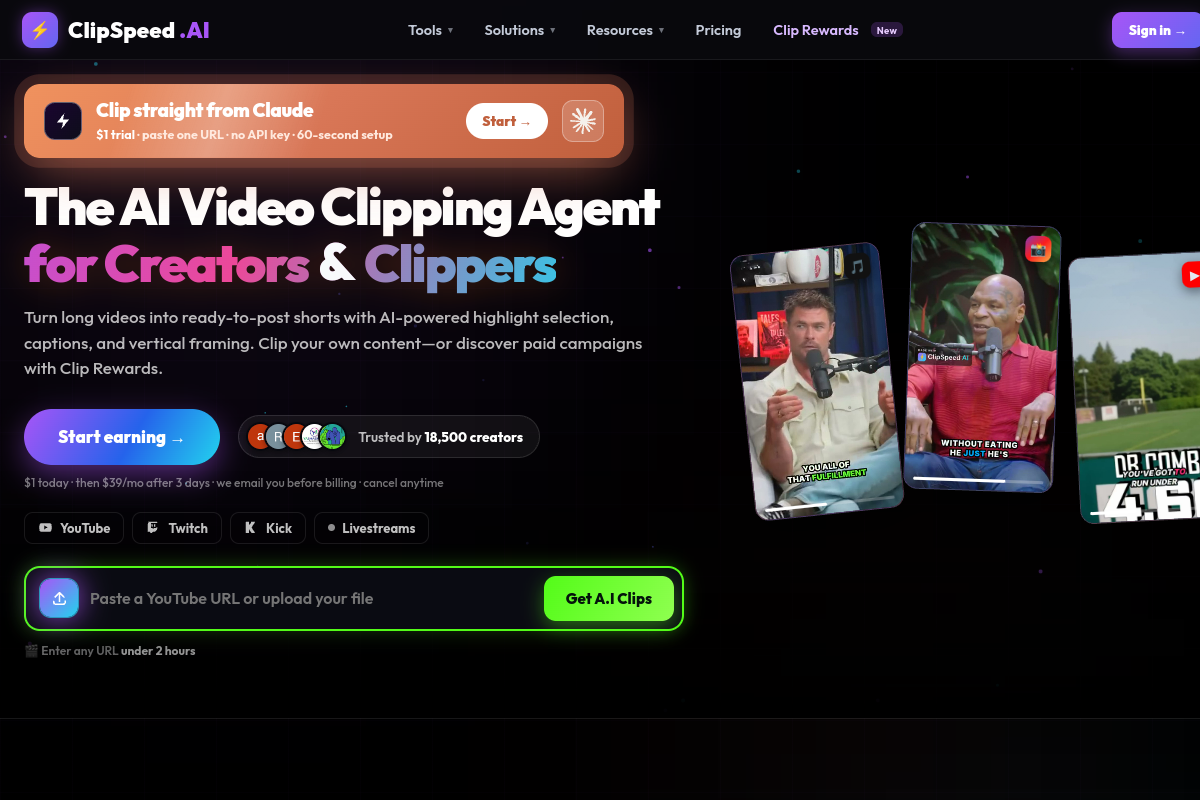ClipSpeedAI preview