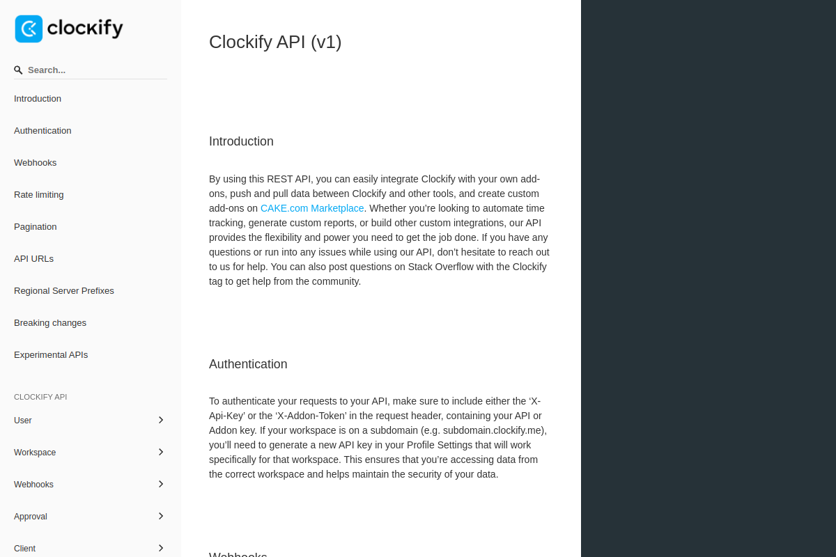 Clockify preview