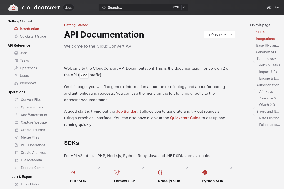 CloudConvert preview