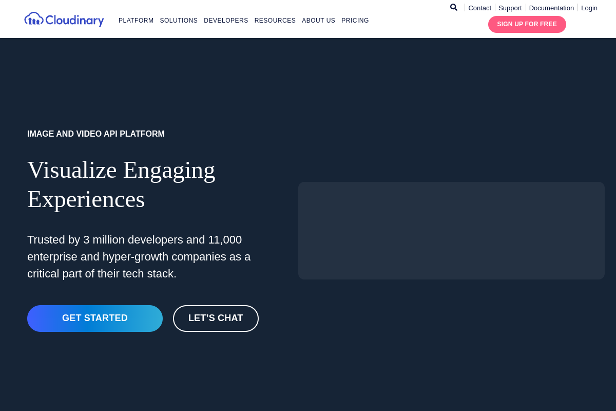 Cloudinary API preview