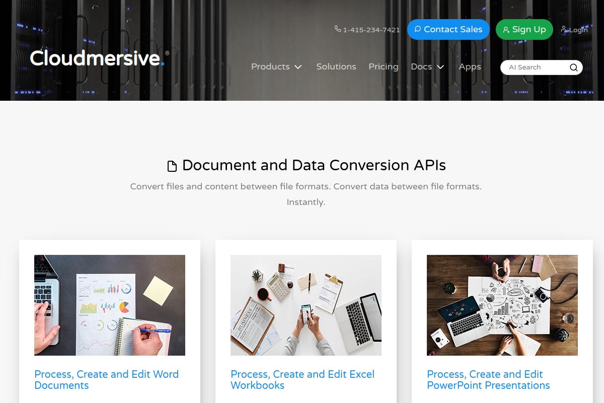 Cloudmersive Document and Data Conversion preview