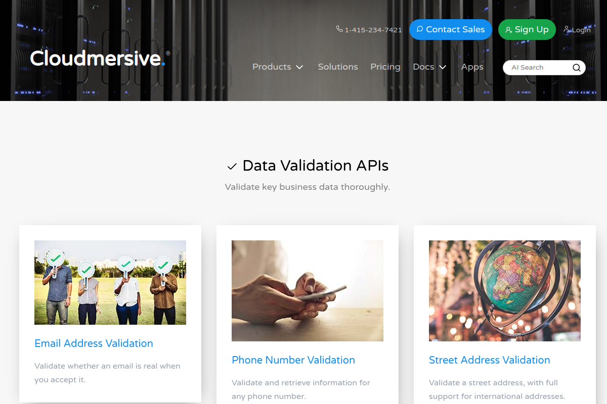 Cloudmersive Validate preview