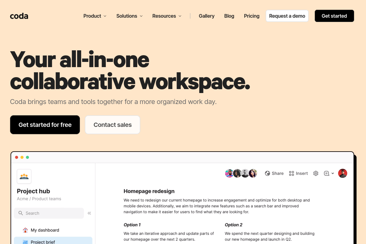 Coda screenshot