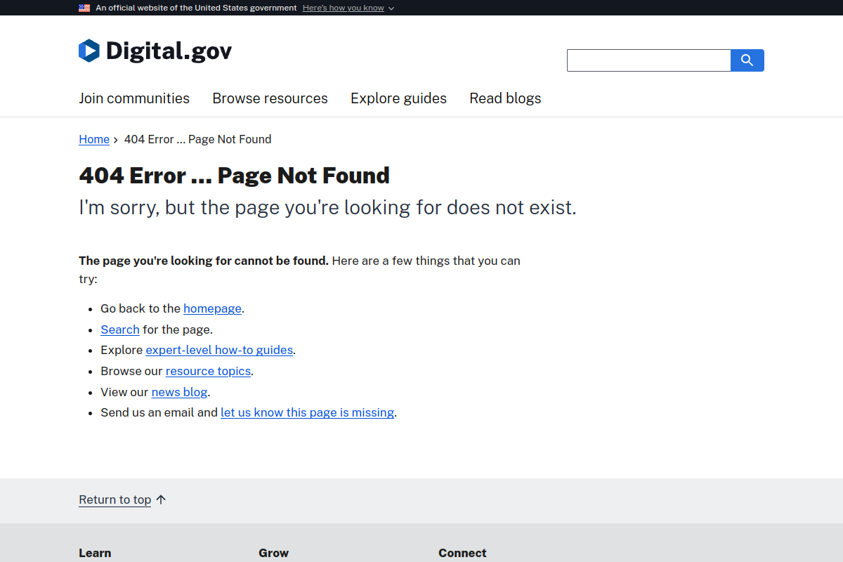 Code.gov preview