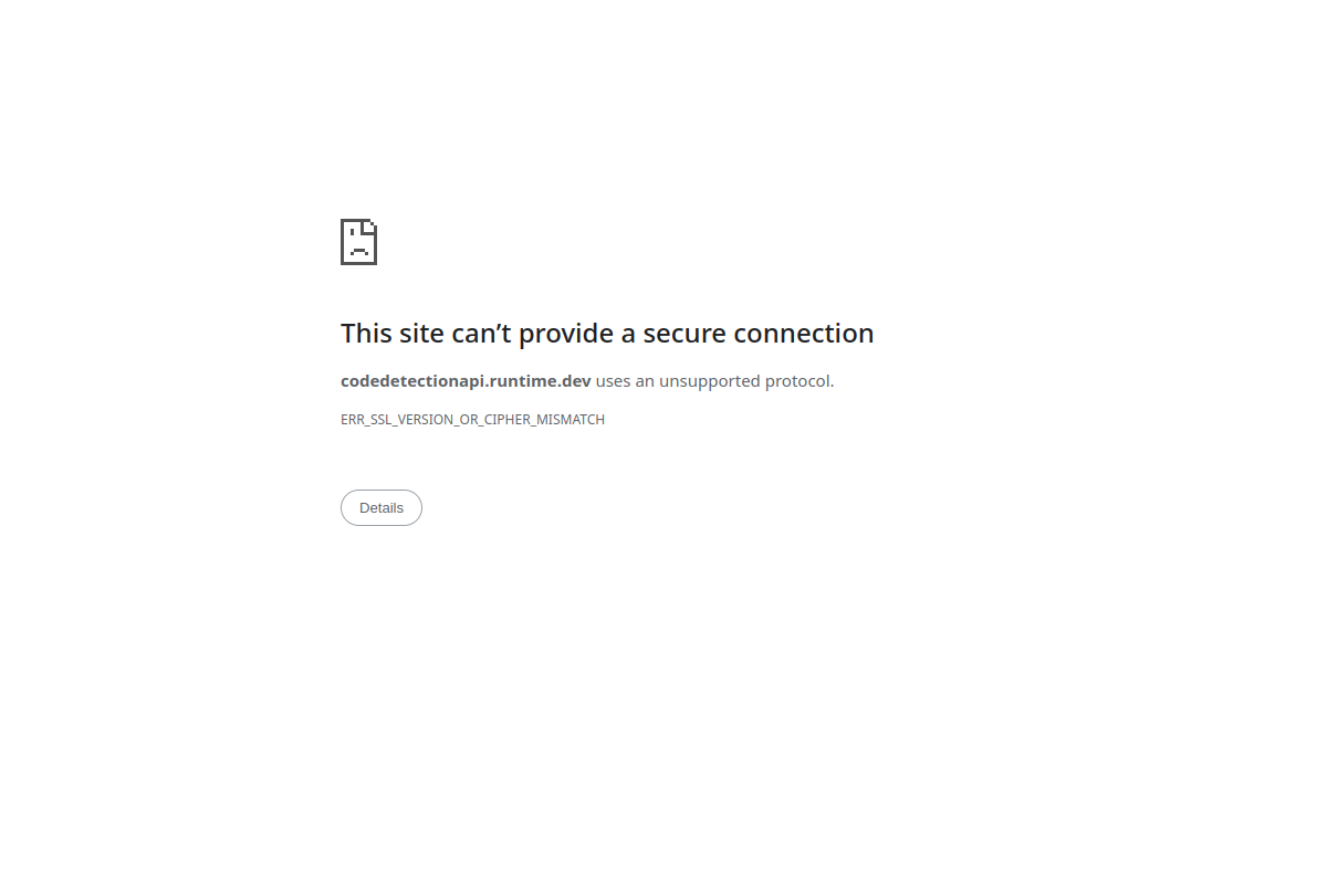 Code Detection API preview