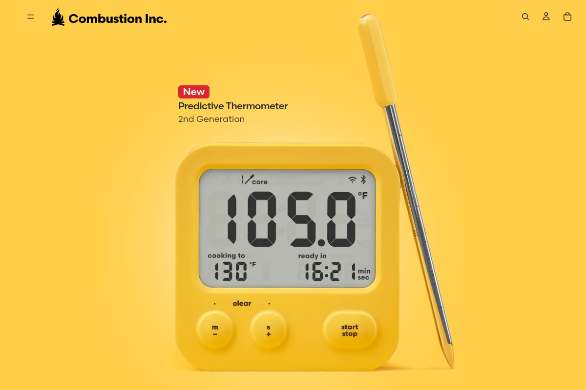 Combustion Predictive Thermometer