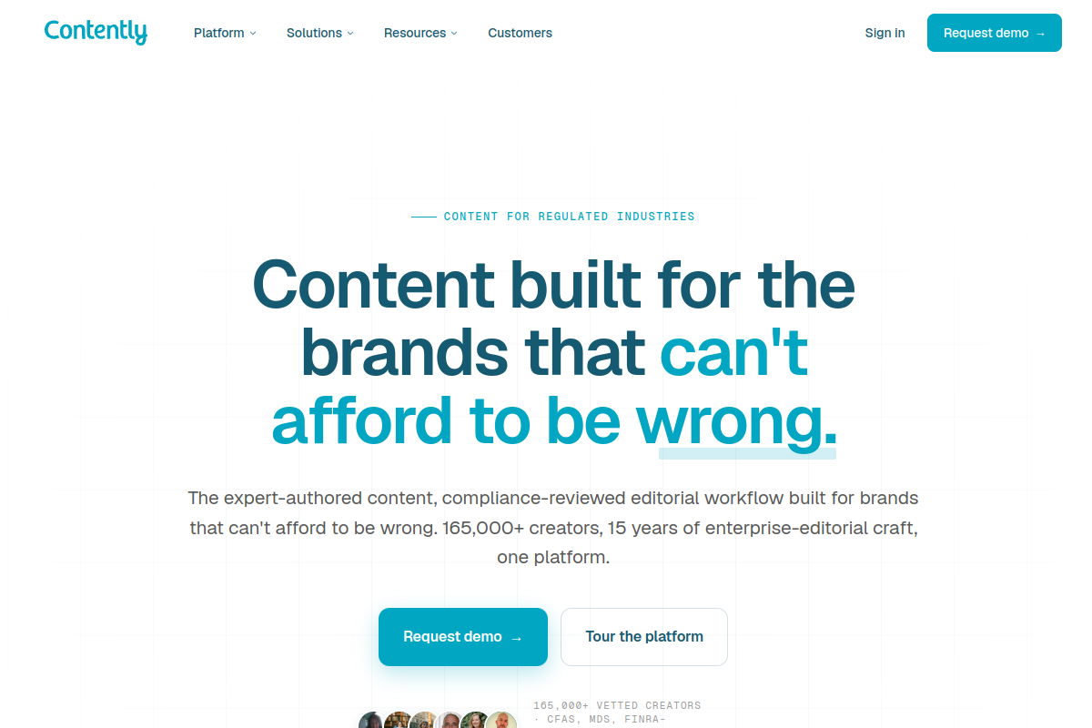 Contently screenshot