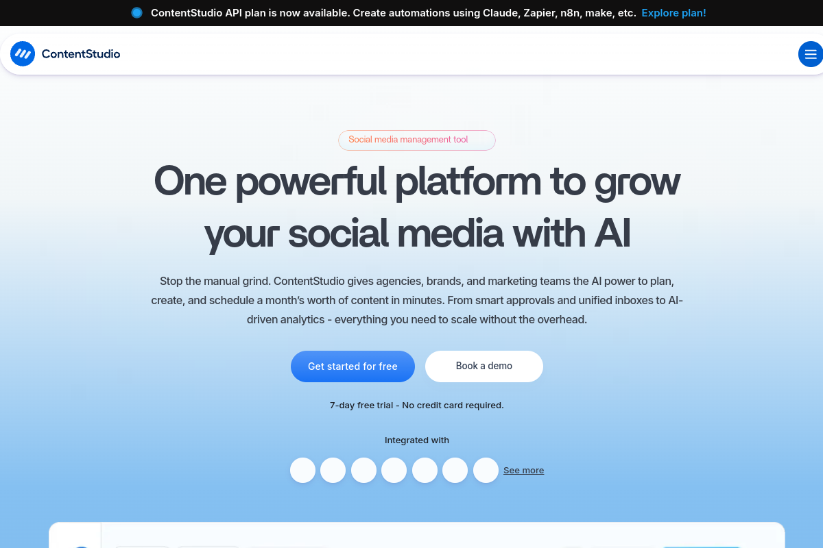 ContentStudio screenshot