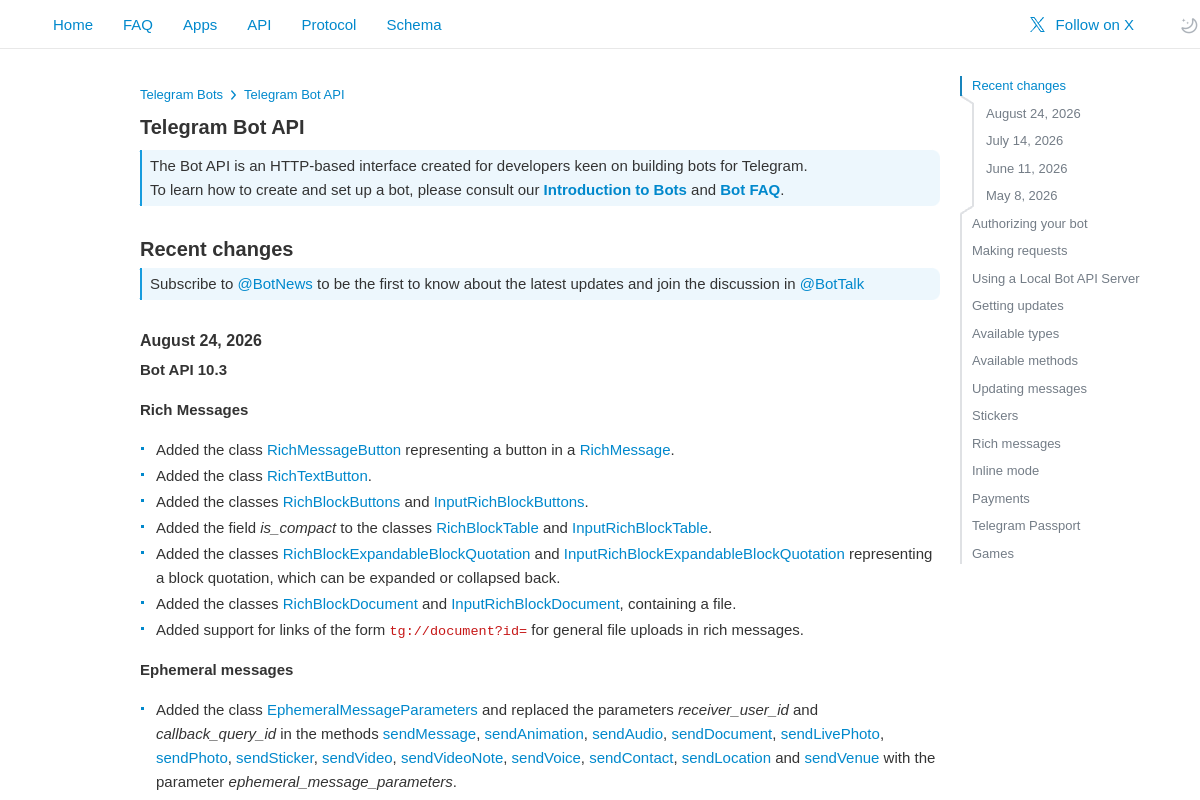 Telegram Bot preview