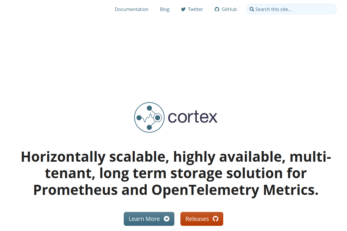 Screenshot of cortexmetrics.io