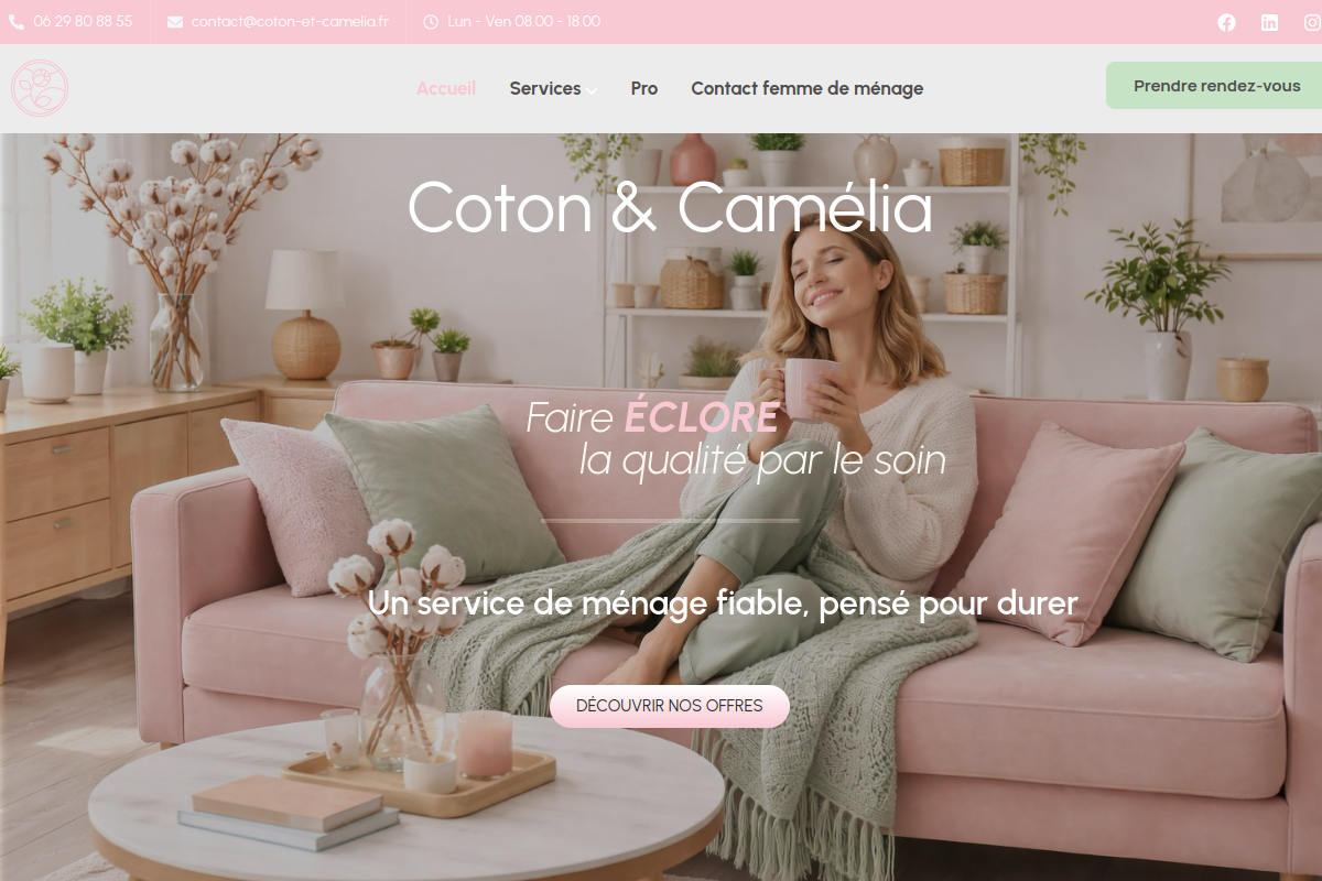 Capture du site coton-et-camelia.fr