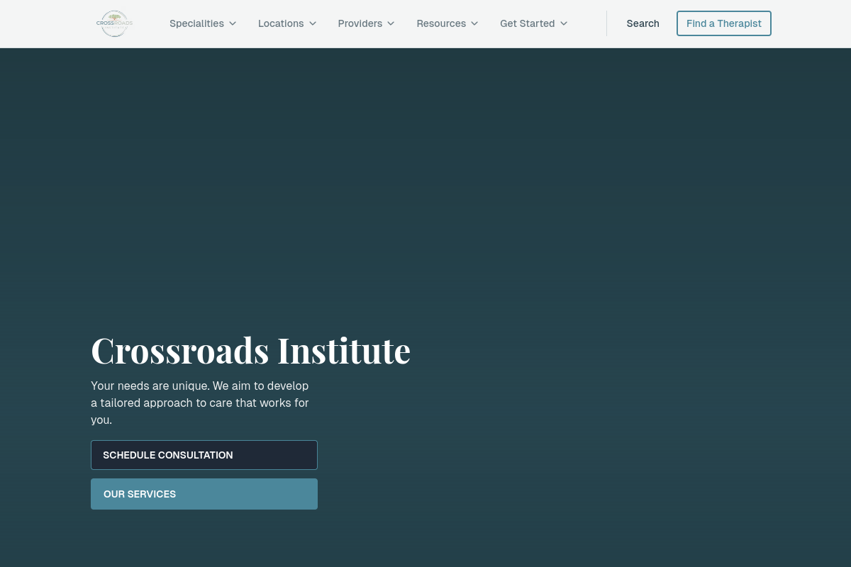 crossroads-psych.com homepage preview
