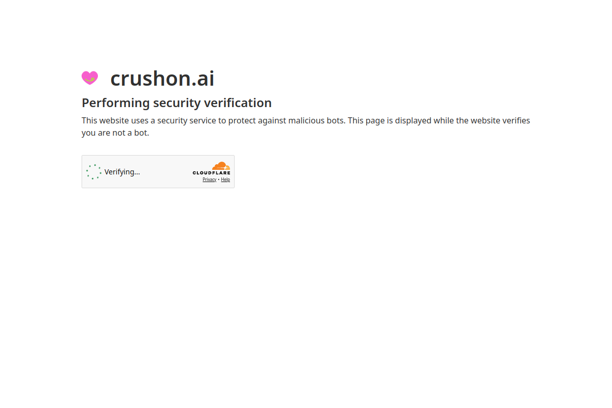 CrushOn AI website screenshot 1